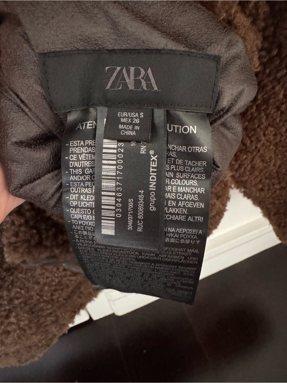 Zara reversible double faced coat size Small - Picture 8 of 11